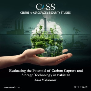 Read more about the article Evaluating the Potential of Carbon Capture and Storage Technology in Pakistan
